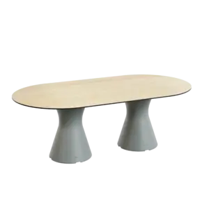 Table résistante d'extérieur lestée 6 personnes pour la psychiatrie, la santé mentale et le handicap